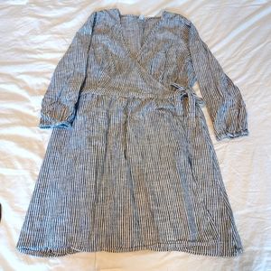 Old Navy striped wrap dress